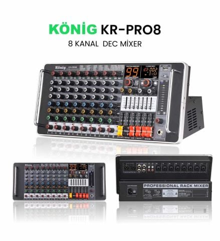 KÖNİG KR-PRO 8 8 KANAL DEC KÜP MİXER