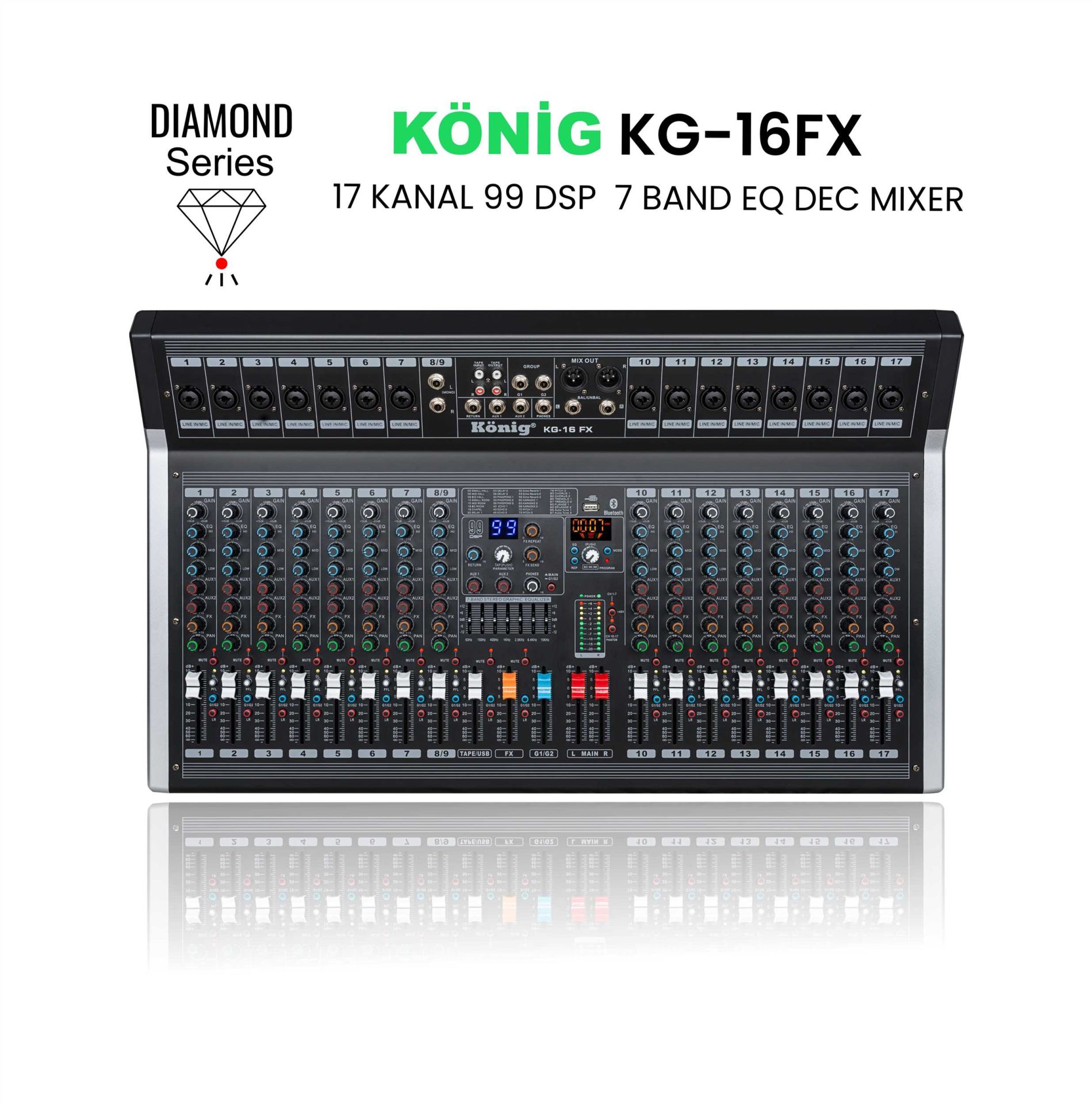 KÖNİG KG-16 FX DEC MİXER (DIAMOND)