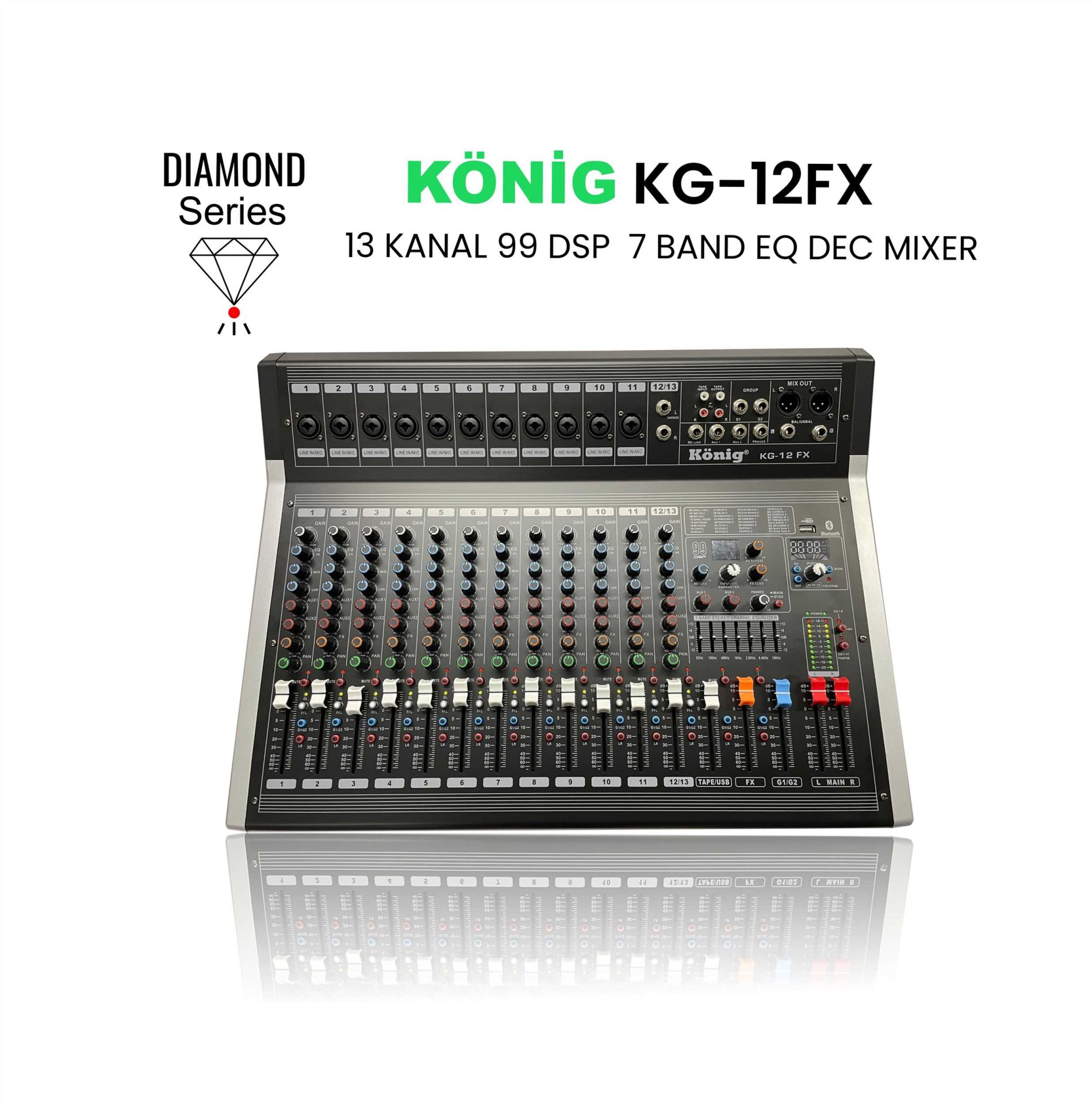 KÖNİG KG-12 FX DEC MİXER (DIAMOND)